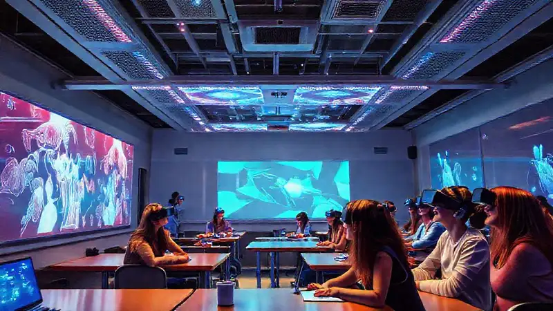 Aula futurista: aprendizaje inmersivo y diverso