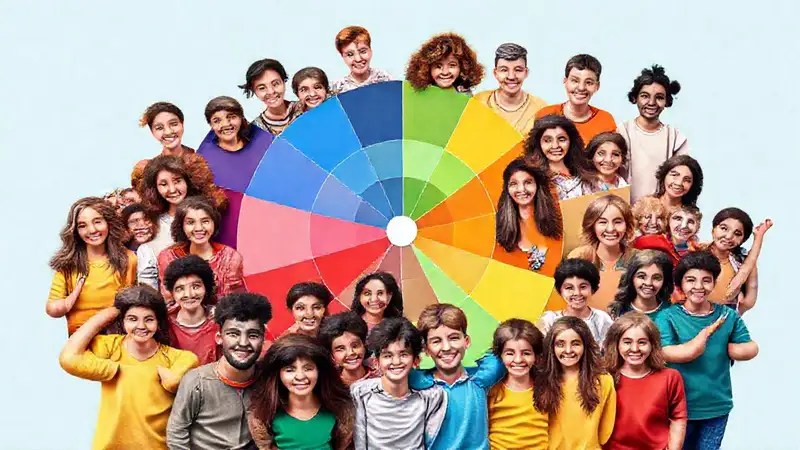 Arte digital vibrante y juvenil