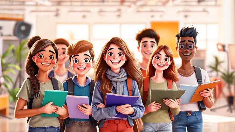 Animadores jóvenes buscan carreras creativas brillantes