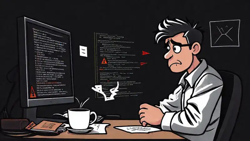 Un programador frustrado enfrenta caos visual