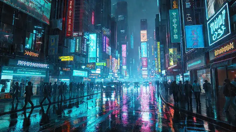 Ciudad cyberpunk