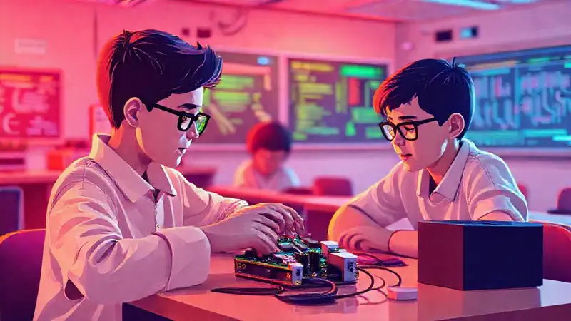 Pi y estudiantes aprenden IoT digitalmente