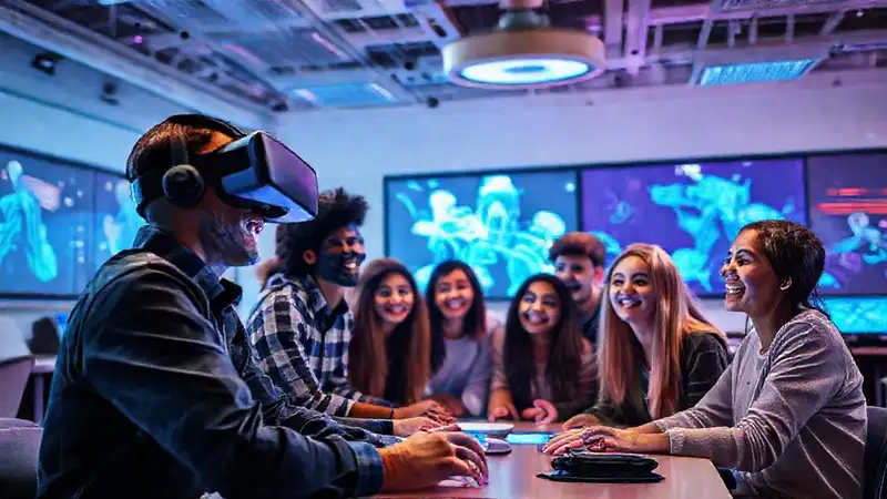 Aprendizaje inmersivo en realidad virtual colaborativo