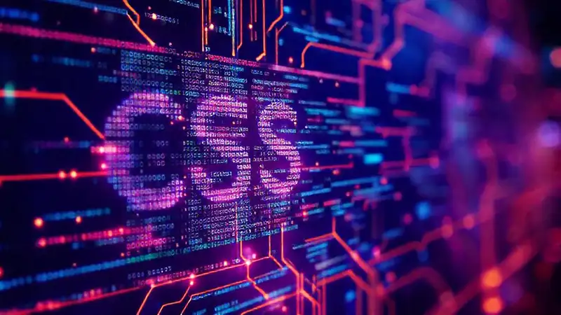 Tecnología futurista con diseño digital brillante