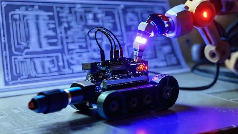 Un robot Arduino controla luz y movimiento