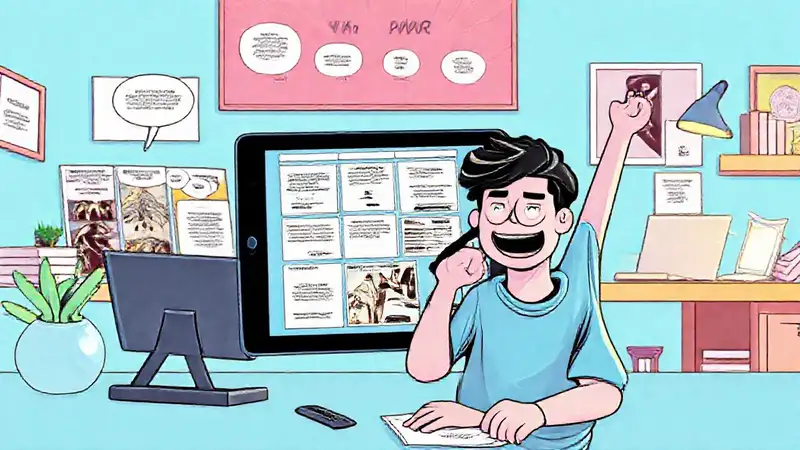 El creador digital finalizó un cómic felizmente
