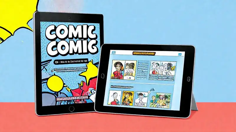 Cómics digitales atractivos se publican online