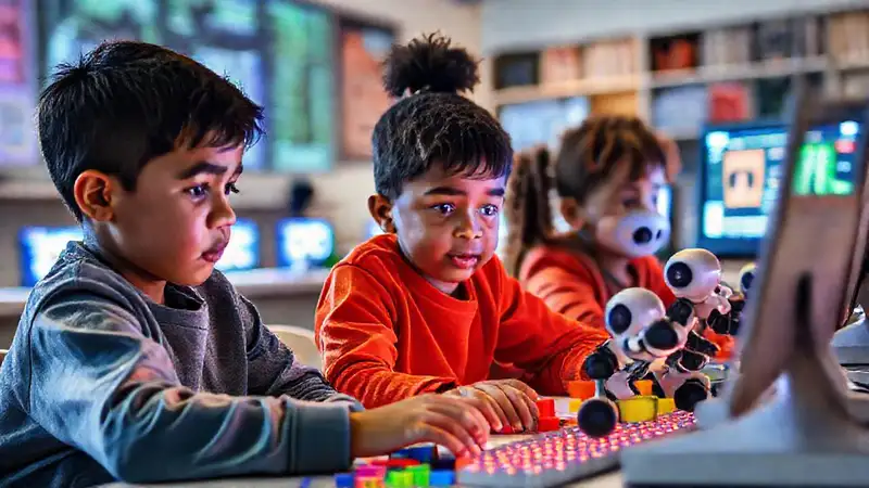 Niños aprenden a programar con alegría