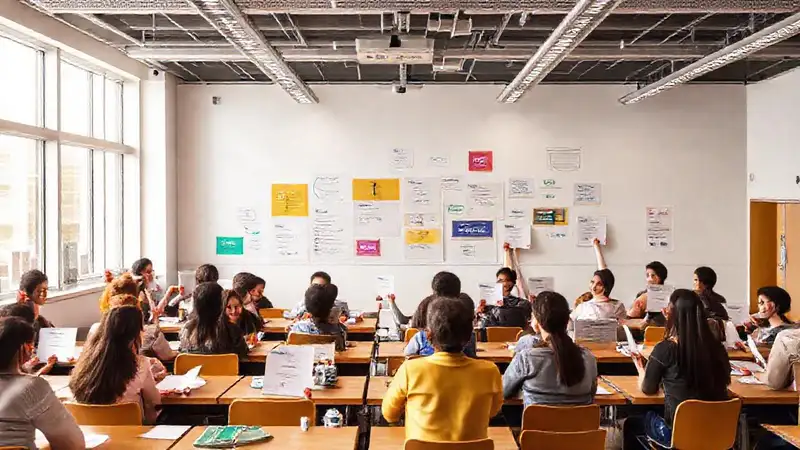 Aula moderna celebra el aprendizaje diverso