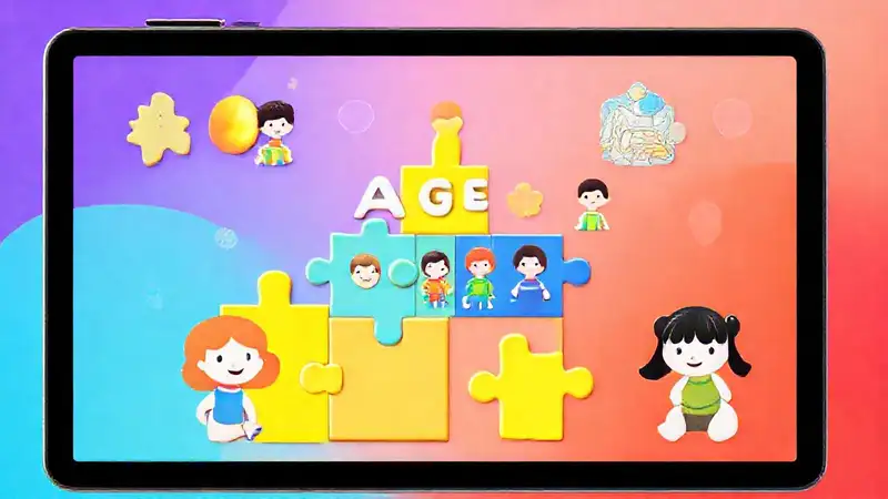 Puzzles coloridos enseñan a niños diversos