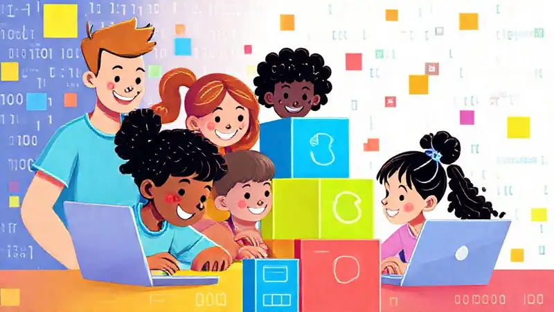 Niños aprenden a programar con alegría