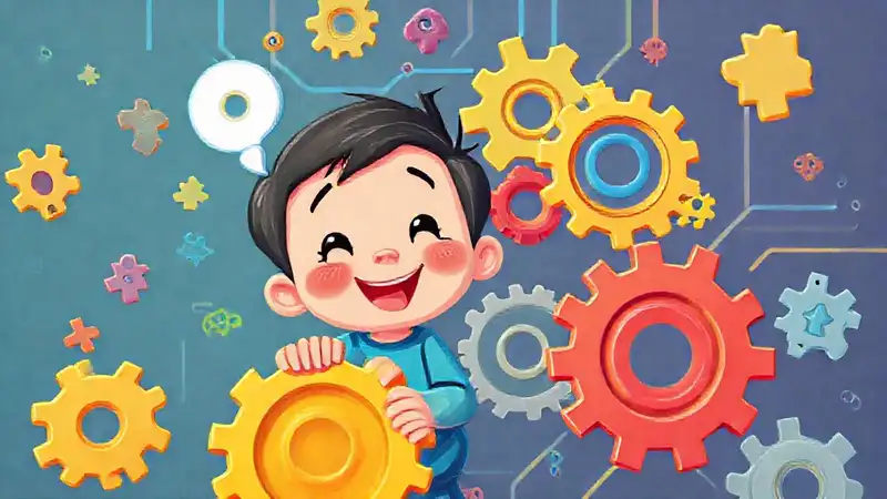 Un niño aprende jugando digitalmente