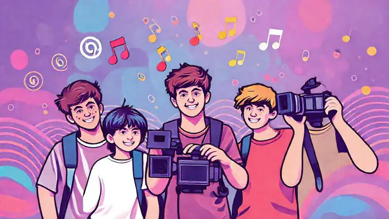 Arte digital juvenil y creativo resuena