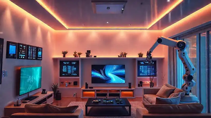 Un hogar inteligente y futurista