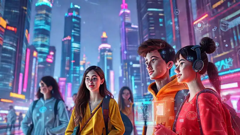 Ciudad futurista: innovación digital accesible