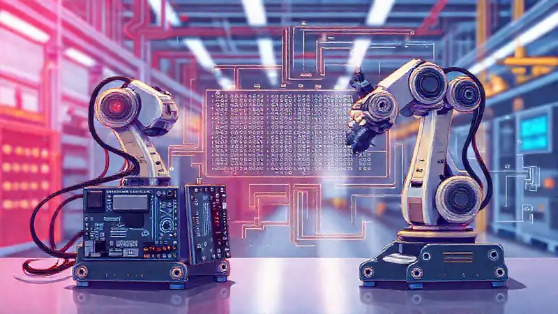 Dos Arduinos controlan brazos robóticos