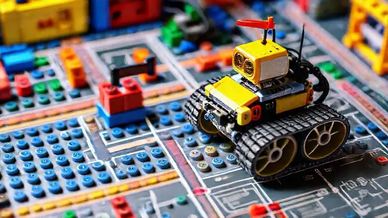 LEGO robótica crea circuitos divertidos y futuristas