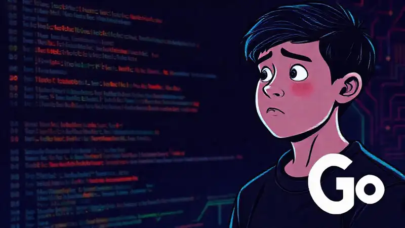 Un estudiante confundido explora código digital