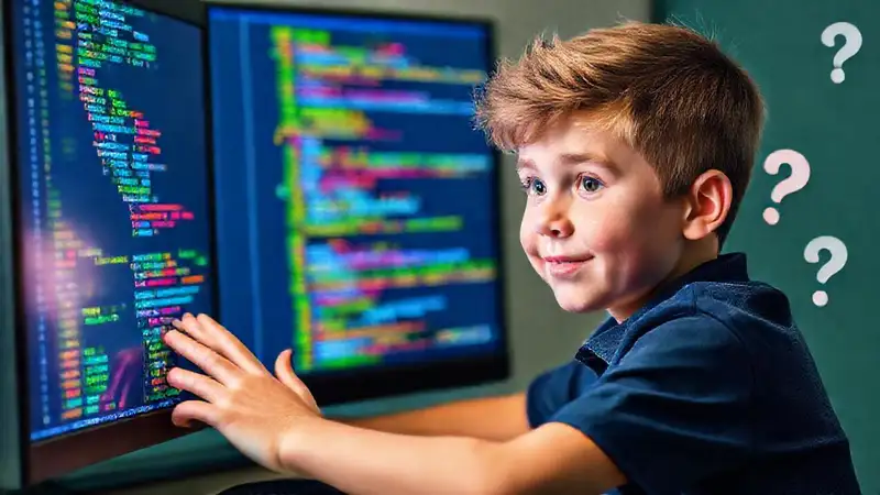 Un chico aprende SQL en color