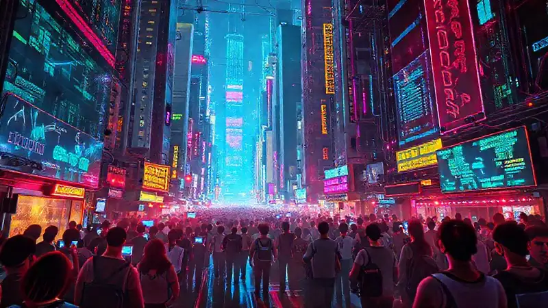 Hackathon cyberpunk: luces, datos y futuro