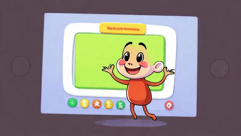 Un personaje animado aprende de forma alegre