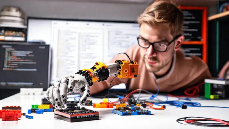 Construcción robótica con LEGO y código