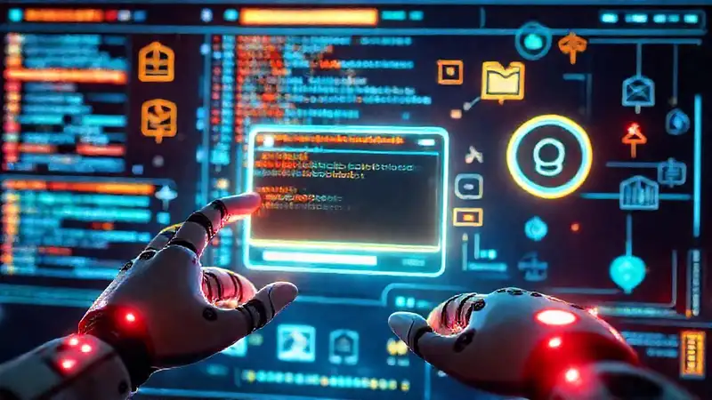 Interfaz futurista y tecnológica accesible