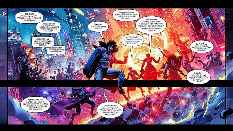 Cómics digitales vibrantes y dinámicos