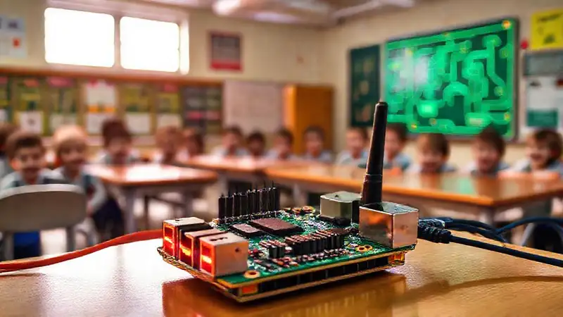 Raspberry Pi ilumina un aula digital