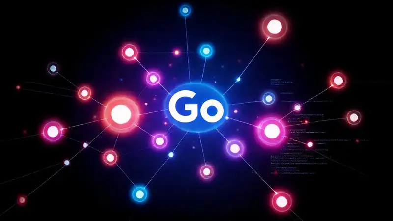 Diagrama de red futurista, datos vibrantes