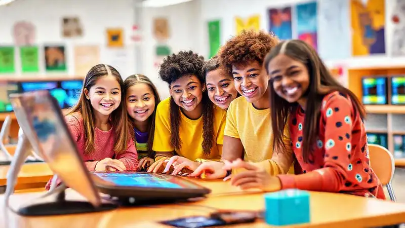 Aula vibrante fomenta aprendizaje colaborativo digital