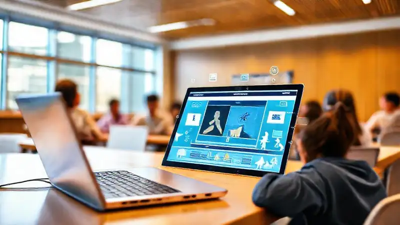Aula moderna: aprendizaje digital y dinámico