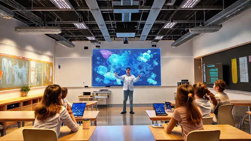 Aula moderna: aprendizaje holográfico y participativo