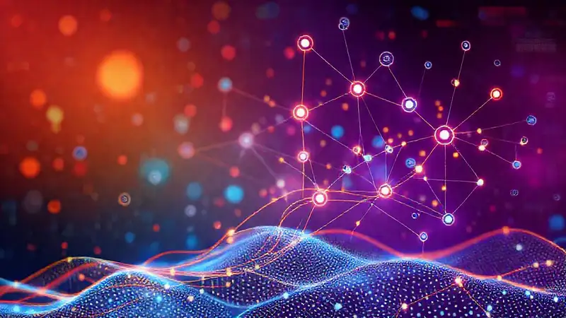 Visualización de datos futurista y dinámica