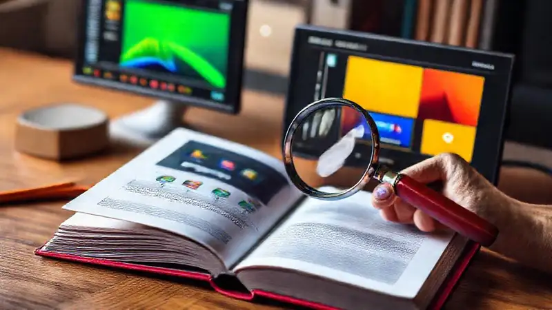 Una interfaz digital creativa edita historias
