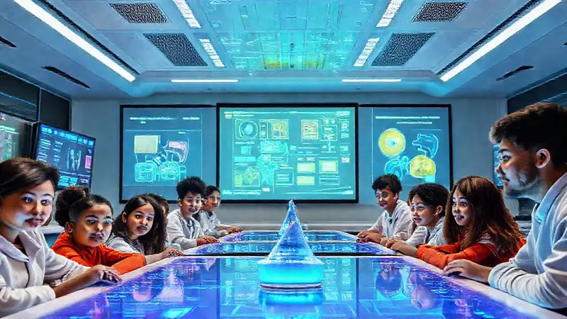 Clase futurista interactiva y estimulante