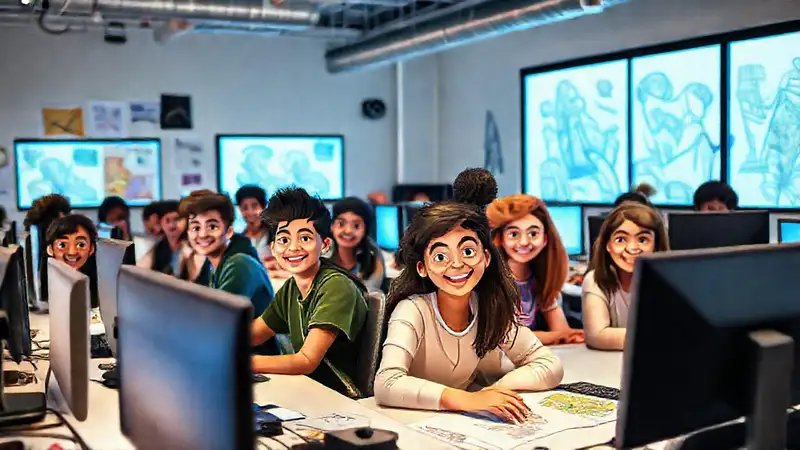 Jóvenes crean arte en estudio