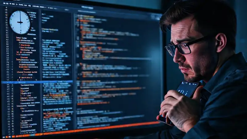 Un programador resuelve problemas hasta tarde