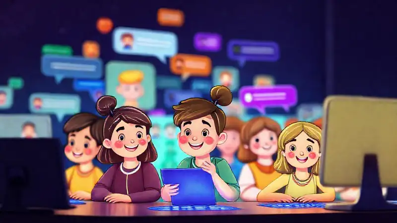 Niños virtuales juegan en espacios seguros