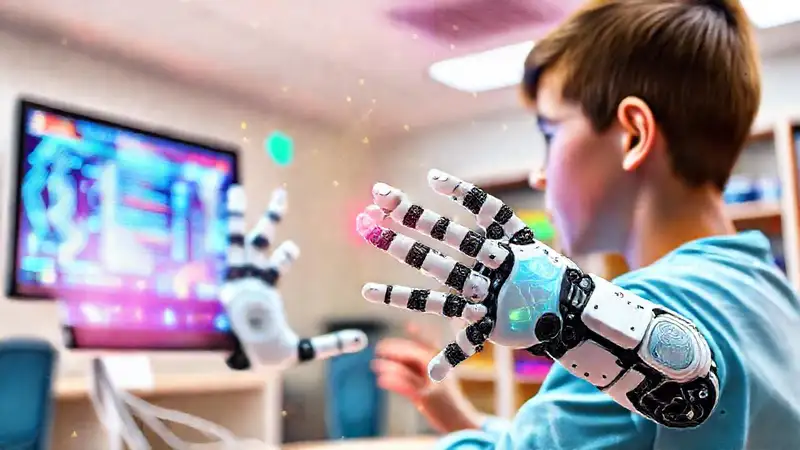 Robots enseñan a estudiantes en el aula
