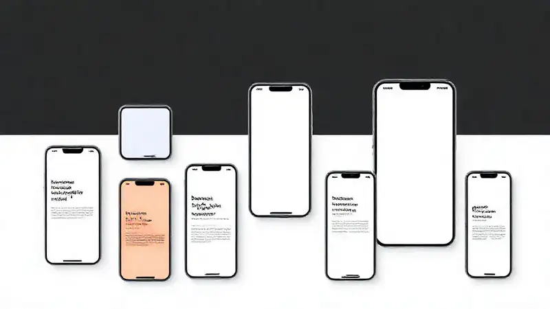 Diseño moderno y minimalista para móviles
