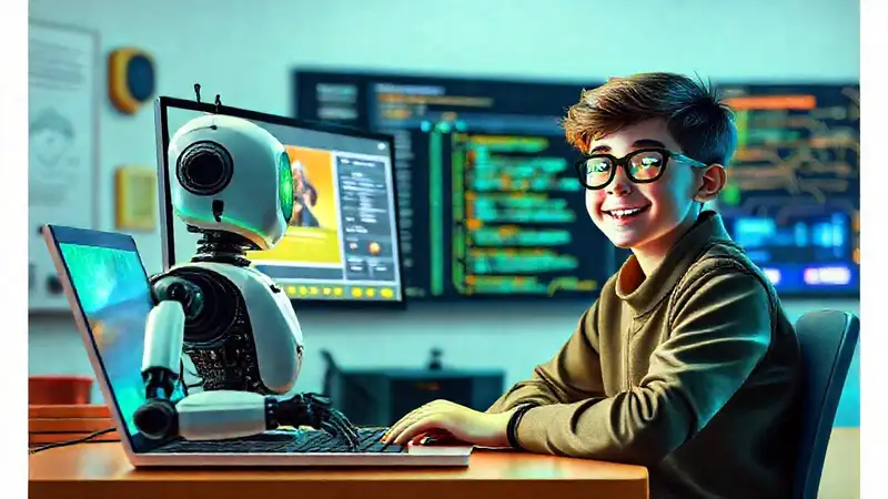 Un robot enseña en línea