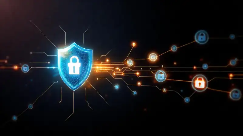 Protección digital segura y futurista