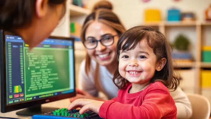 Niños aprenden código con alegría