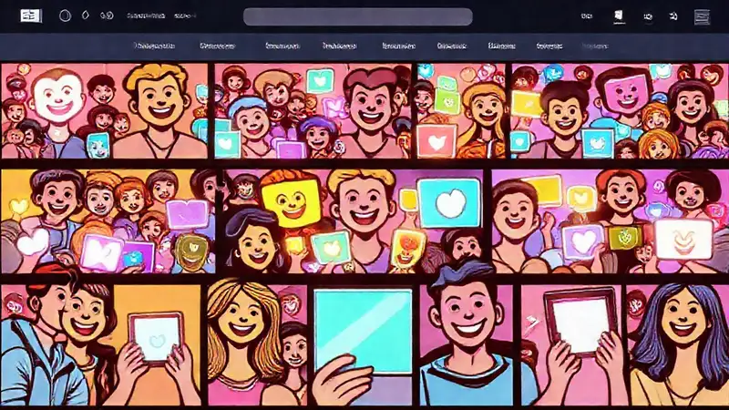 Un cómic digital alegre y vibrante