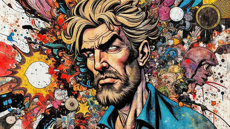 Collage de cómics diverso y vibrante