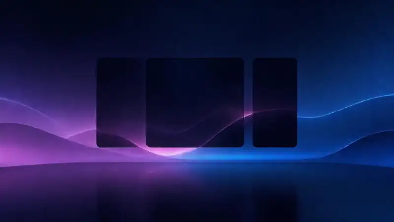 Diseño digital minimalista y futurista oscuro