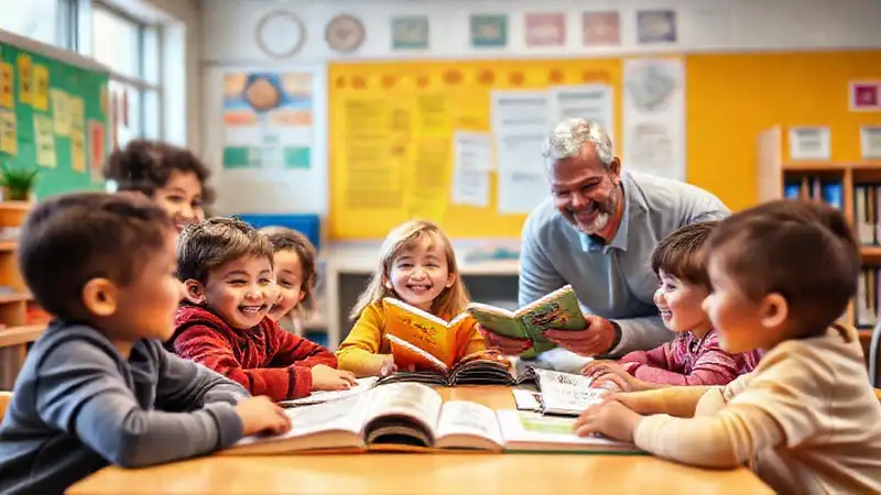 Ambiente escolar cálido, aprendizaje conectado y feliz
