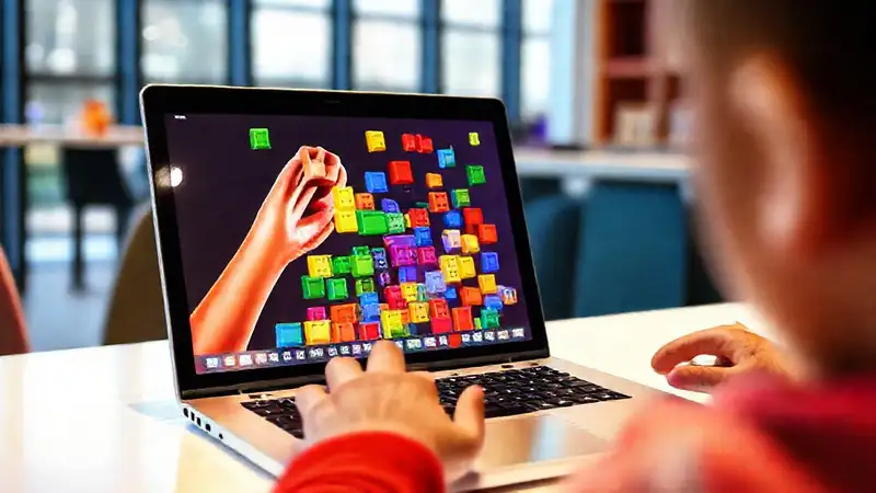 Aprendizaje digital interactivo con bloques visuales