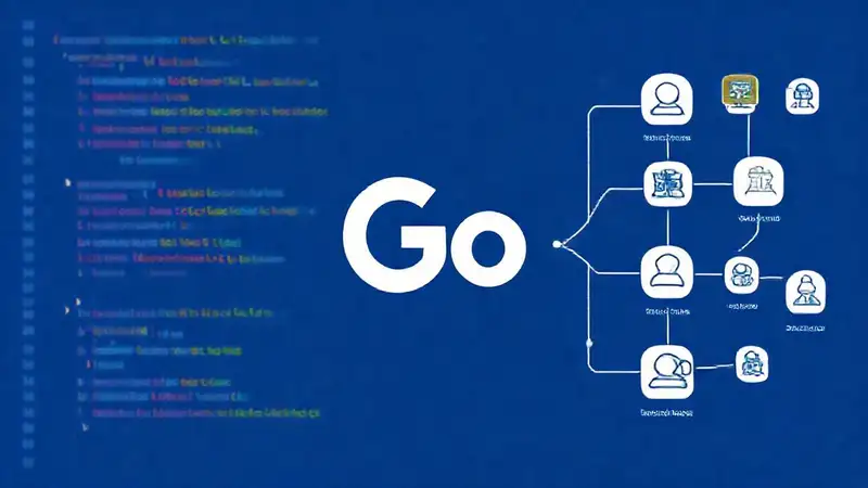 Arte digital educativo de programación Go
